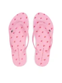 Klapki i japonki damskie - Tommy Hilfiger Japonki Repeat Logo Platform FW0FW09199 Różowy - miniaturka - grafika 1