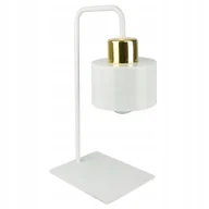 Lampy stojące - Lampa Nocna Stołowa Roller Biała Złota 370-L1 - miniaturka - grafika 1