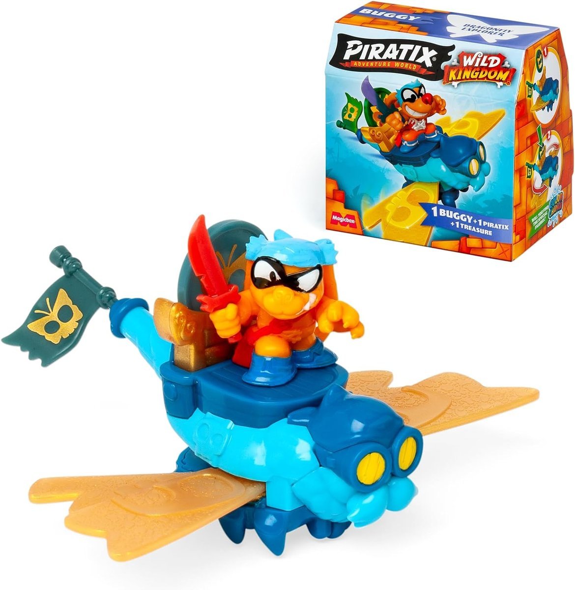 PIRATIX Wild Kingdom Pojazd z Figurka BUGGY