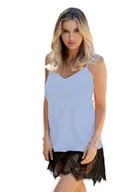 Piżamy damskie - HALKA CHANELLE (kolor granat, rozmiar 2xl) - miniaturka - grafika 1