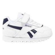 Buty dla dziewczynek - Reebok Royal Glide 1V, Trampki dziecięce, FTWWHT/VECNAV/FTWWHT, 23 EU, Ftwwht Vecnav Ftwwht, 23 EU - miniaturka - grafika 1