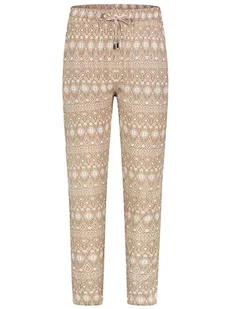 Sublevel Spodnie w kolorze jasnobrązowo-białym - Spodnie damskie - miniaturka - grafika 1