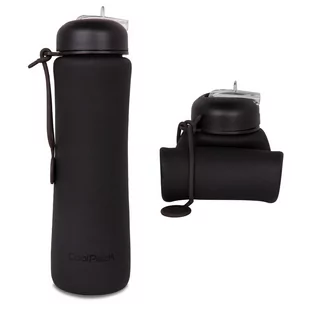Bidon Silikonowy Coolpack Pump 600 Ml Rpet Black Z14641 - Przybory szkolne - miniaturka - grafika 1
