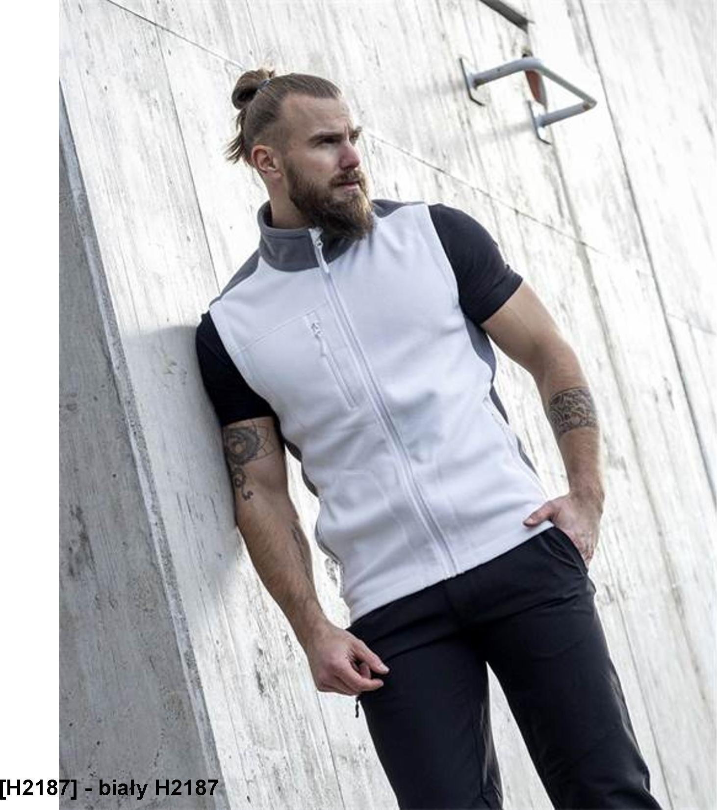 Ardon ARDON MARTIN - kamizelka męska polarowa - biały H2187 S