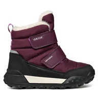 Buty dla dziewczynek - Śniegowce Geox J Trekkyup Girl B Ab J46M7B 0FU50 C7005 D Bordowy - miniaturka - grafika 1