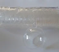 Ozdoby bożonarodzeniowe - Kula transparentna 8cm 10szt - miniaturka - grafika 1