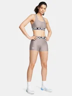 Legginsy - Legginsy Krótkie Treningowe Damskie Under Armour 1383629-015 Szary - miniaturka - grafika 1