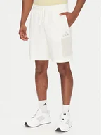 Spodenki męskie - adidas Szorty sportowe ALL SZN French Terry Colorblock JN9483 Biały Regular Fit - miniaturka - grafika 1