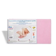 Prześcieradła dla dzieci - Libra BABIES Babies Prześcieradło nieprzemakalne 120x60cm różowe - miniaturka - grafika 1