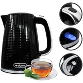 Czajniki elektryczne - Czajnik ELDOM C320C Prismo Czarny - miniaturka - grafika 1