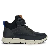 Buty dla chłopców - Kozaki Geox J Flexyper Boy J369BA 0CLFU C9999 M Czarny - miniaturka - grafika 1