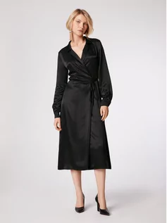 Sukienki - Simple Sukienka codzienna SUD514-01 Czarny Relaxed Fit - grafika 1