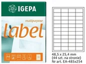 Papier do drukarek - Igepa Etykiety Samoprzylepne 48,5 x 25,4 - miniaturka - grafika 1