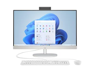All in One HP 27-cr0022nl / 975B8EA / AMD Ryzen 3 / 8GB / SSD 512GB / AMD Radeon / FullHD / Win 11 / Biały - Zestawy komputerowe - miniaturka - grafika 1
