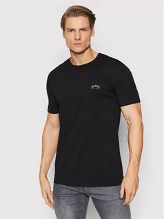 Koszulki męskie - Hugo Boss T-Shirt Curved 50412363 Czarny Regular Fit - grafika 1