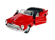 Samochody i pojazdy dla dzieci - WELLY OLD TIMER 1953 BUICK SKYLARK CZERWONY BEZ DACHU 1:34 SAMOCHÓD NOWY METALOWY MODEL - miniaturka - grafika 1