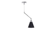 Lampy sufitowe - Lumina Deco Deco Teri lampa wisząca 1-punktowa chrom/czarna LDW B017-2 (CHR+BK) - miniaturka - grafika 1