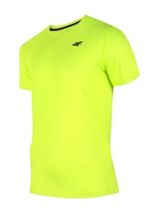 4F T-shirt funkcyjny w kolorze zielonym - Koszulki sportowe męskie - miniaturka - grafika 1