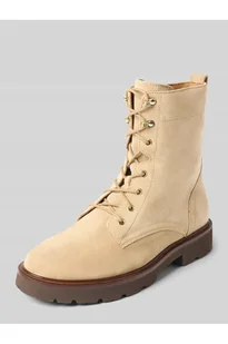 Kozaki sznurowane z zamkiem błyskawicznym model Norize - Geox - Kozaki damskie - miniaturka - grafika 1