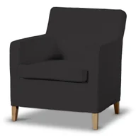 Pokrowce na meble - Dekoria pl pl Pokrowiec na fotel Karlstad Shadow Grey grafitowy) 61 x 56 x 80 cm Cotton Panama 621-702-08 - miniaturka - grafika 1