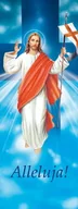 Ikony i obrazy sakralne - Baner na Wielkanoc "Alleluja!" 75x200cm - miniaturka - grafika 1