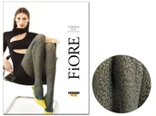 Rajstopy - Wzorzyste Rajstopy Damskie W Kwiaty 30Den Sea Green 2 - miniaturka - grafika 1