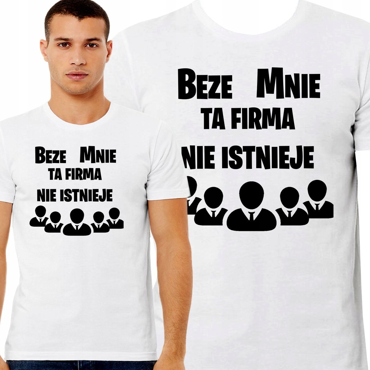 KOSZULKA ŚMESZNA BEZE MNIE TA FIRMA NIE ISTNIEJE DLA KIEROWNIKA XXL 3369