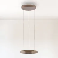 Lampy sufitowe - Paul Neuhaus Lampa wisząca Q-Stretto, możliwość ściemniania, brązowy / mosiężny, salon / jadalnia, metal, nowoczesny - miniaturka - grafika 1