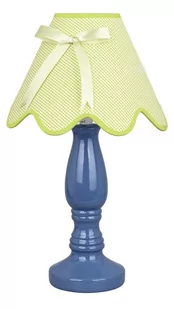 Candellux Lampka stołowa nocna ceramiczna niebiesko-pistacjowa 60W E27 Lola 41-84361 41-84361 - Lampy stojące - miniaturka - grafika 1