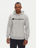 Bluzy męskie - Champion Bluza 220726 Szary Slim Fit - miniaturka - grafika 1