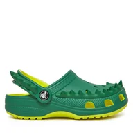 Buty dla chłopców - Klapki Crocs Classic Spikes Clog K 210010 Zielony - miniaturka - grafika 1