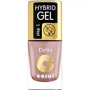 Delia Cosmetics Coral Hybrid Gel Emalia do paznokci nr 34 - Lakiery hybrydowe - miniaturka - grafika 1