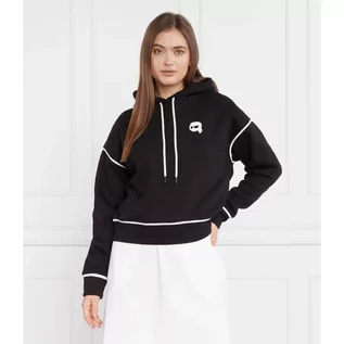 Bluzy damskie - Karl Lagerfeld Bluza ikonik 2.0 hoodie | Regular Fit - grafika 1