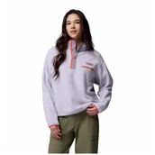 Bluzy sportowe damskie - Bluza damska Columbia Helvetia™ II Cropped Half Snap Fleece Rozmiar: L / Kolor: fioletowy - miniaturka - grafika 1