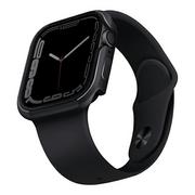 Akcesoria do zegarków - UNIQ etui Valencia Apple Watch Series 4/5/6/7/8/SE 45/44mm. grafitowy/graphite - miniaturka - grafika 1
