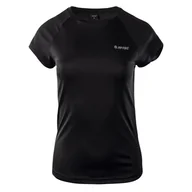 Koszulki i topy damskie - Damska Koszulka z krótkim rękawem HI-TEC LADY ALNA 37308-BLACK – Czarny - miniaturka - grafika 1