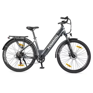 Rower trekkingowy Touroll J1 ST z silnikiem 250W, kołami 27,5 cali, baterią 561,6Wh, zasięgiem 100km - Rowery - miniaturka - grafika 1