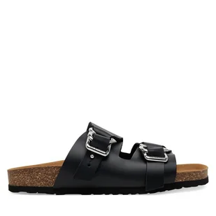 Klapki LOVE MOSCHINO JA28273G1MIA000A Czarny - Klapki i japonki damskie - miniaturka - grafika 1