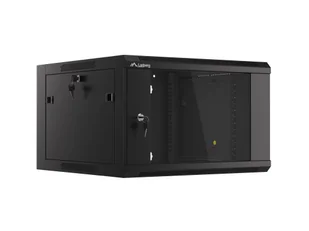 Lanberg Szafa serwerowa wisząca 19cali 6U 570x600 czarna WFFA-5606-10B WFFA-5606-10B - Szafy rack - miniaturka - grafika 2