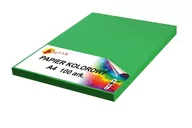 Szkolne artykuły papiernicze - Papier kolorowy A4 80g zielony intensywny 100 arkuszy - miniaturka - grafika 1