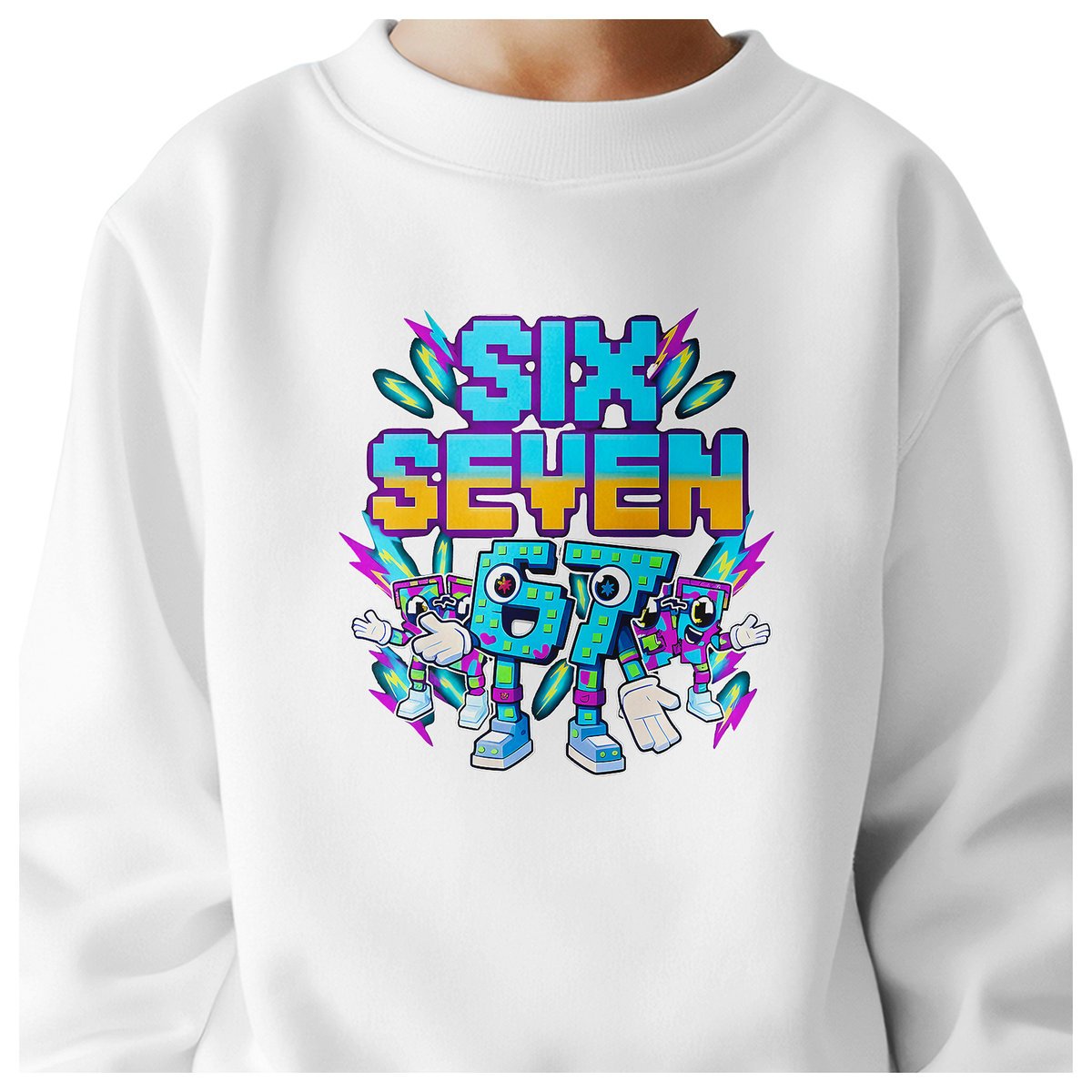 BLUZA DZIECIĘCA 67 SIX SEVEN KLOCKI VIRAL DLA CHŁOPCA DZIEWCZYNKI 122-128