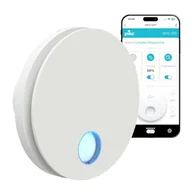 Akcesoria do urządzeń czyszczących - Aspirator ścienny z zasysaniem osiowym WIFI serii "Ario W" z czujnikiem wilgotności i zegarem - 100% MADE IN ITALY (Średnica 100 Biały) - miniaturka - grafika 1