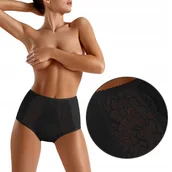 Majtki damskie - Babell 086 Majtki Bawełniane Figi damskie Nero L - miniaturka - grafika 1