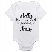Body dla niemowląt - Body Dziecięcie BIAŁE TWOJE IMIĘ Urocze Wzory - 80 - miniaturka - grafika 1