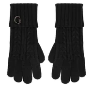 Rękawiczki - Rękawiczki Damskie Guess AW5382 POL02 Czarny - miniaturka - grafika 1