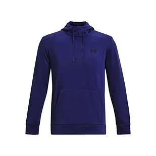 Under Armour Mens Fleece Tops Men's Armour Fleece Hoodie, Sonar Blue, 1373353-468, XXL - Koszulki i topy damskie - miniaturka - grafika 1