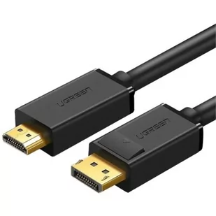 Ugreen Kabel DisplayPort - HDMI UGREEN DP101 FullHD 3m (czarny) UGR335BLK - Kable komputerowe i do monitorów - miniaturka - grafika 1