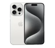 Telefony komórkowe - Apple iPhone 15 Pro 5G 128GB Dual Sim Biały - miniaturka - grafika 1