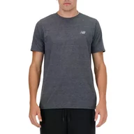 Koszulki męskie - Koszulka męska NB MT41070BKH SPORT ESSENTIALS HEATHERTE BKH Szara - miniaturka - grafika 1