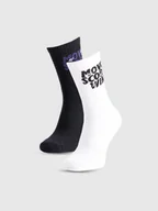 Skarpetki damskie - 4F Skarpety casual za kostkę (2-pack) damskie - multikolor 35-38 - miniaturka - grafika 1